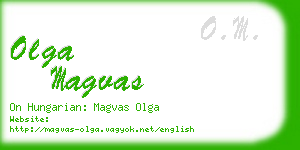 olga magvas business card